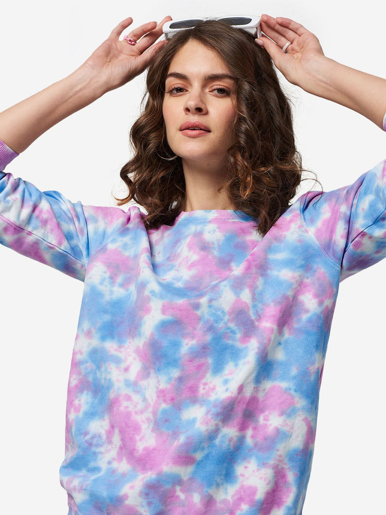 Tie Dye: Rainbow Women Relaxed Sweatshirts