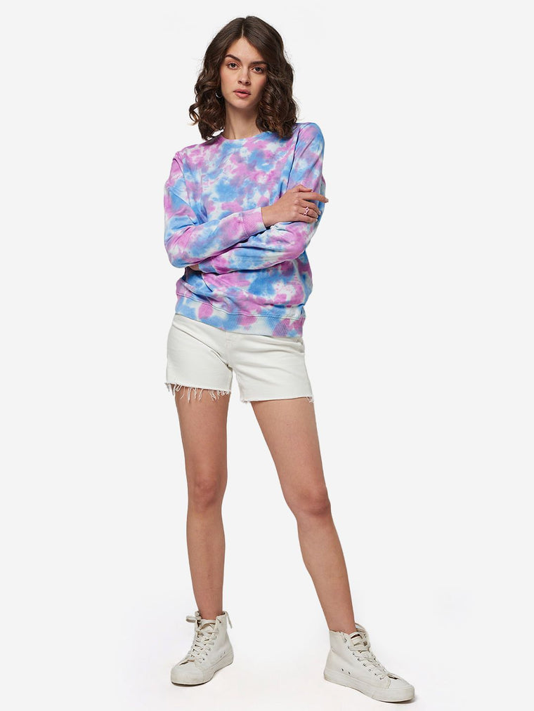 Tie Dye: Rainbow Women Relaxed Sweatshirts