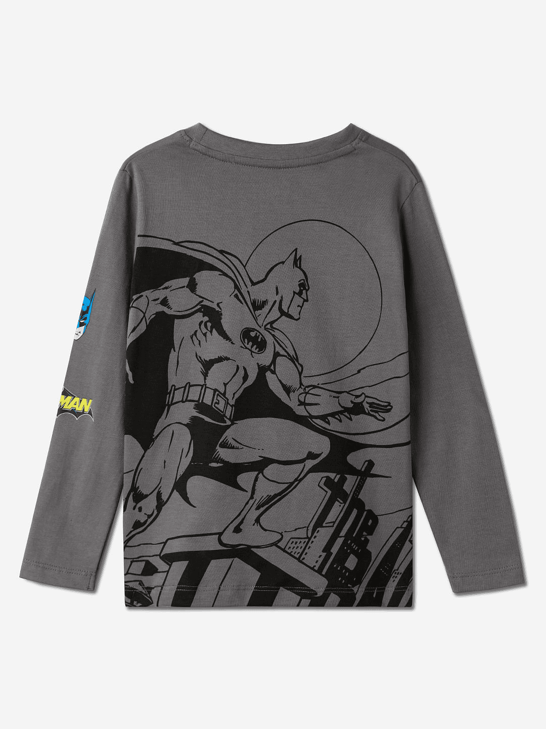 Batman: In Action Boys Cotton Full Sleeve T-Shirts (2-8 Yrs)