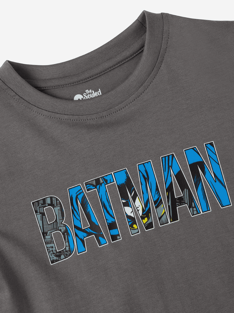 Batman: In Action Boys Cotton Full Sleeve T-Shirts (2-8 Yrs)