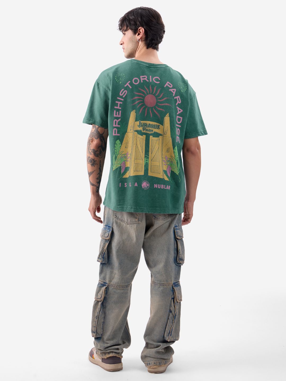 Jurassic Park: Prehistoric Paradise (Vintage Wash) Oversized T-Shirts