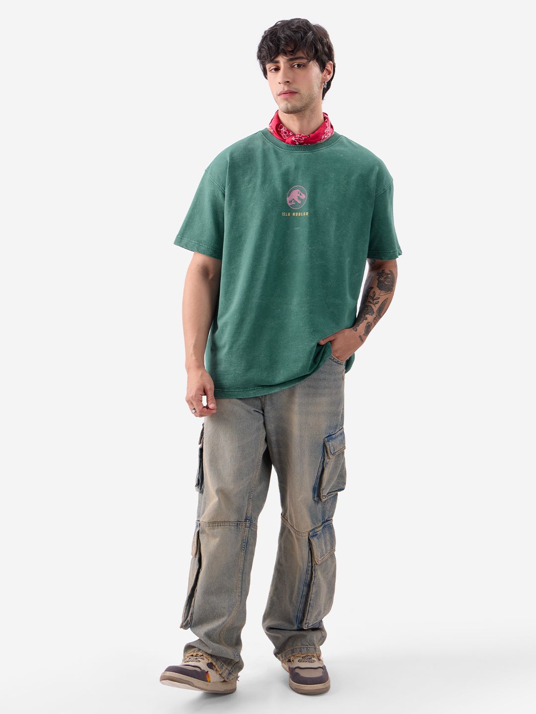 Jurassic Park: Prehistoric Paradise (Vintage Wash) Oversized T-Shirts