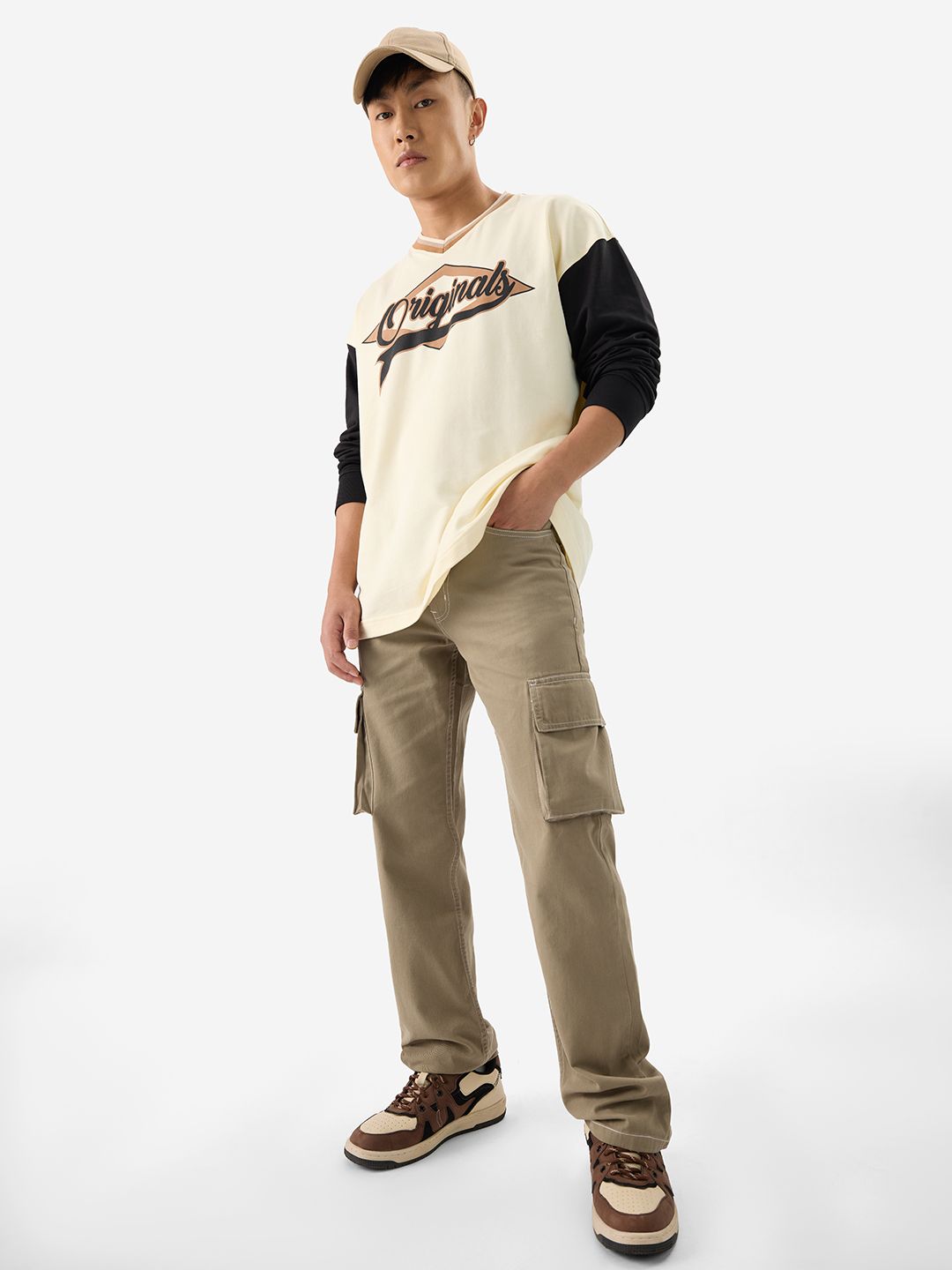 Solids: Khaki Men Cargo Pants