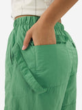 Parachute Pants: Kelly Green Women Baggy Pants