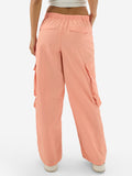 Parachute Pants: Coral Women Straight Pants