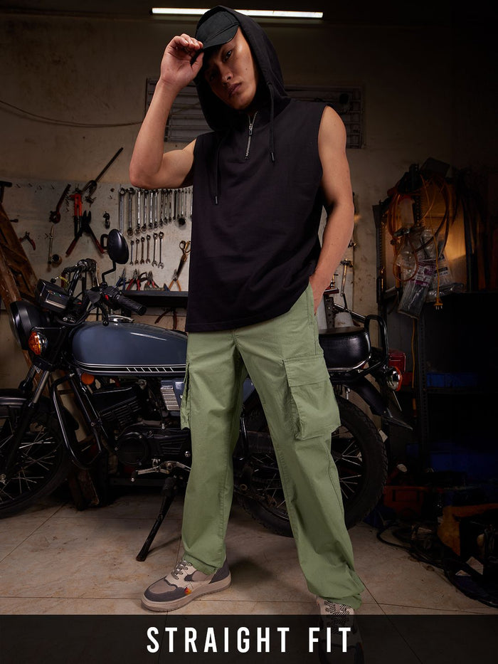 Ripstop Pants: Fern Green Men Cargo Pants