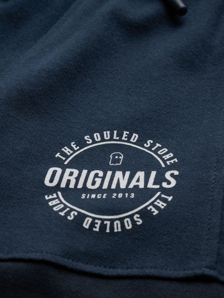 Solids: Navy Boys Cotton Joggers (2-8 Yrs)