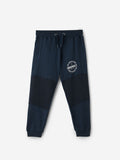 Solids: Navy Boys Cotton Joggers (2-8 Yrs)