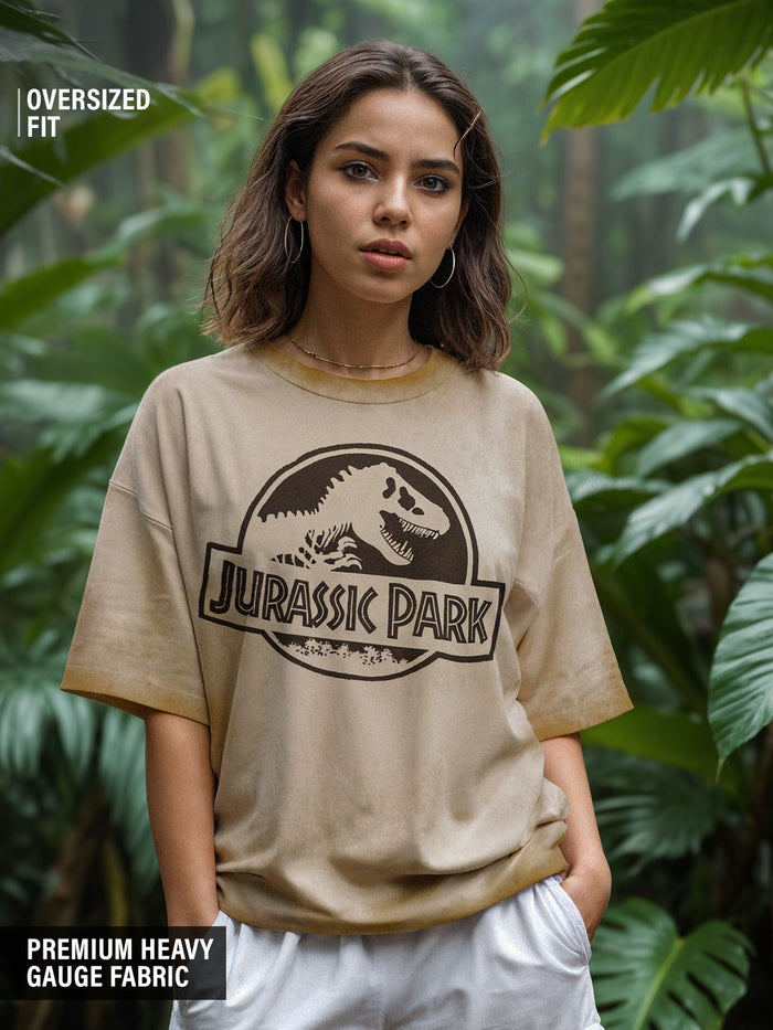 Jurassic Park: Logo Women Oversized T-Shirts
