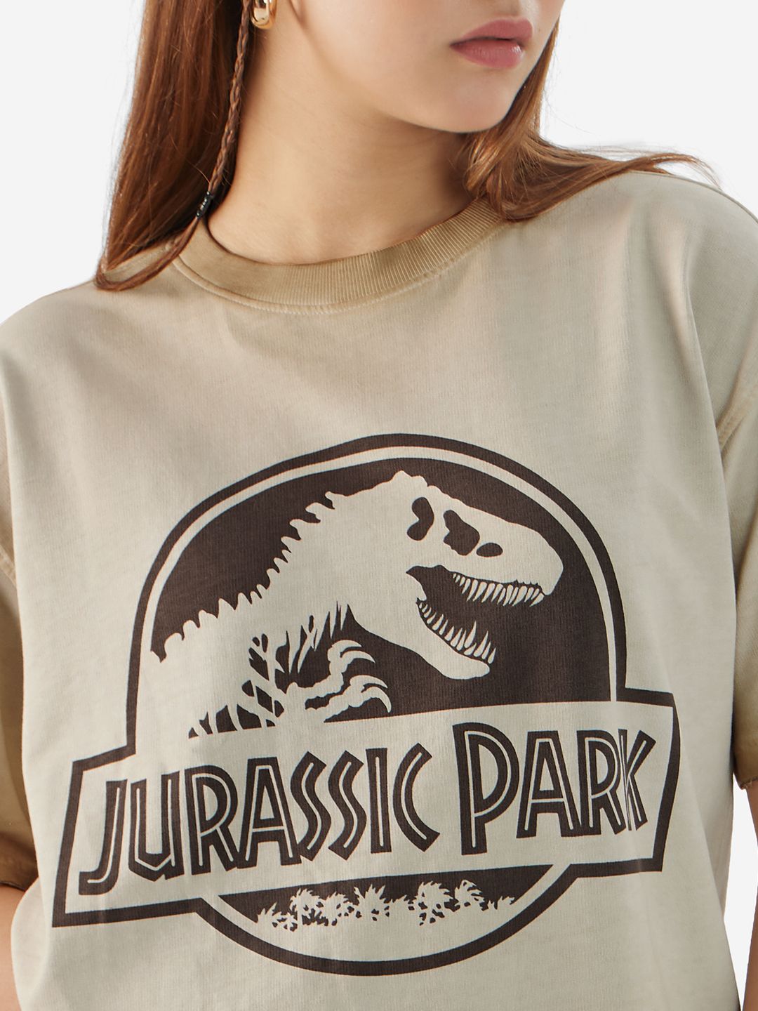 Jurassic Park: Logo Women Oversized T-Shirts