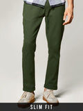 Solids: Dark Olive Textured Pants