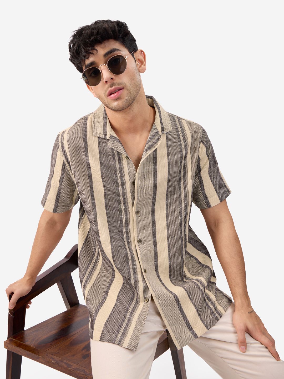 TSS Originals: Macaroon Men Textured Shirts