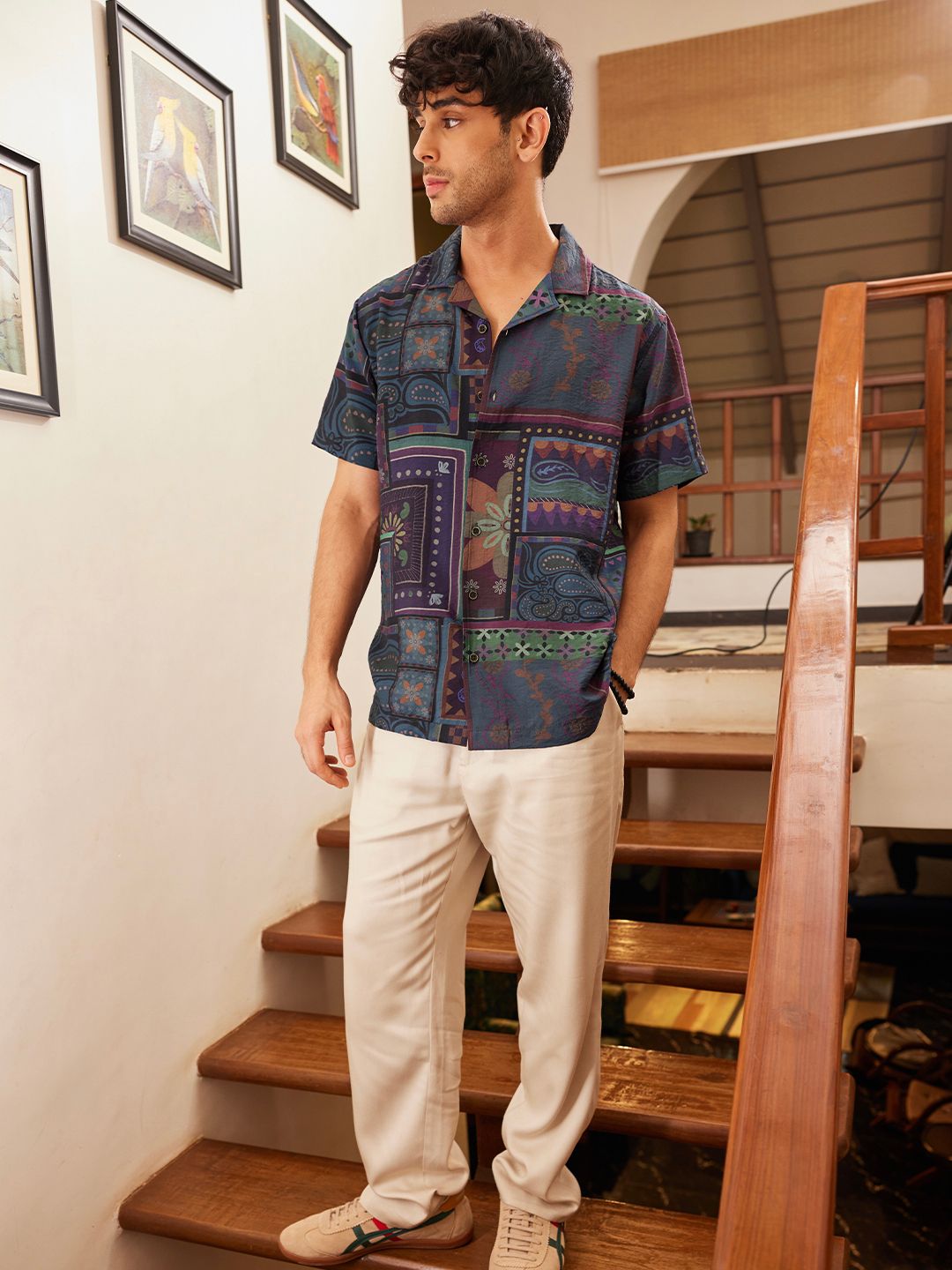 TSS Originals: Dark Paisley Half Sleeve Shirts
