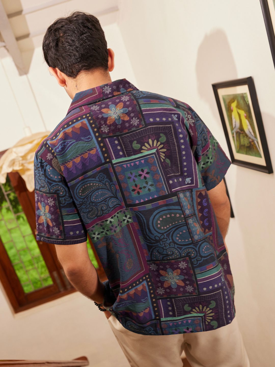 TSS Originals: Dark Paisley Half Sleeve Shirts