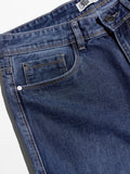Denim: Blue Wash (Baggy Fit) Men Cargo Jeans