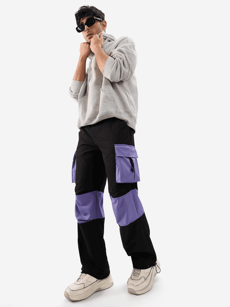 Parachute Pants: Pale Iris Men Parachute Pants