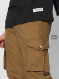 Solids: Rust Men Cargo Pants