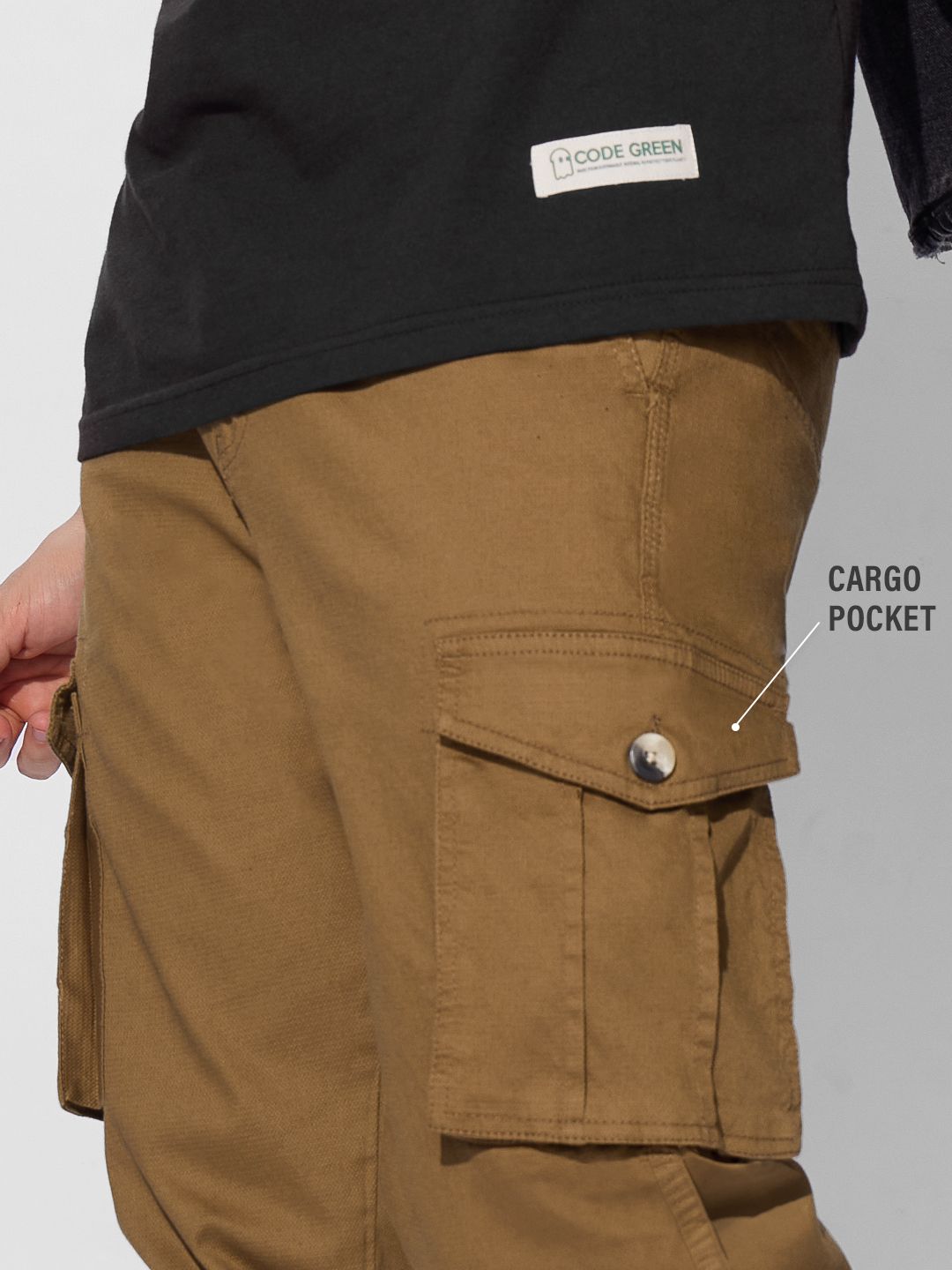 Solids: Rust Men Cargo Pants