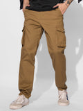 Solids: Rust Men Cargo Pants