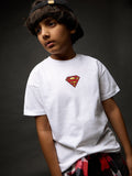 Superman: The Hero With A Job Boys Cotton Oversized T-Shirts (2-8 Yrs)