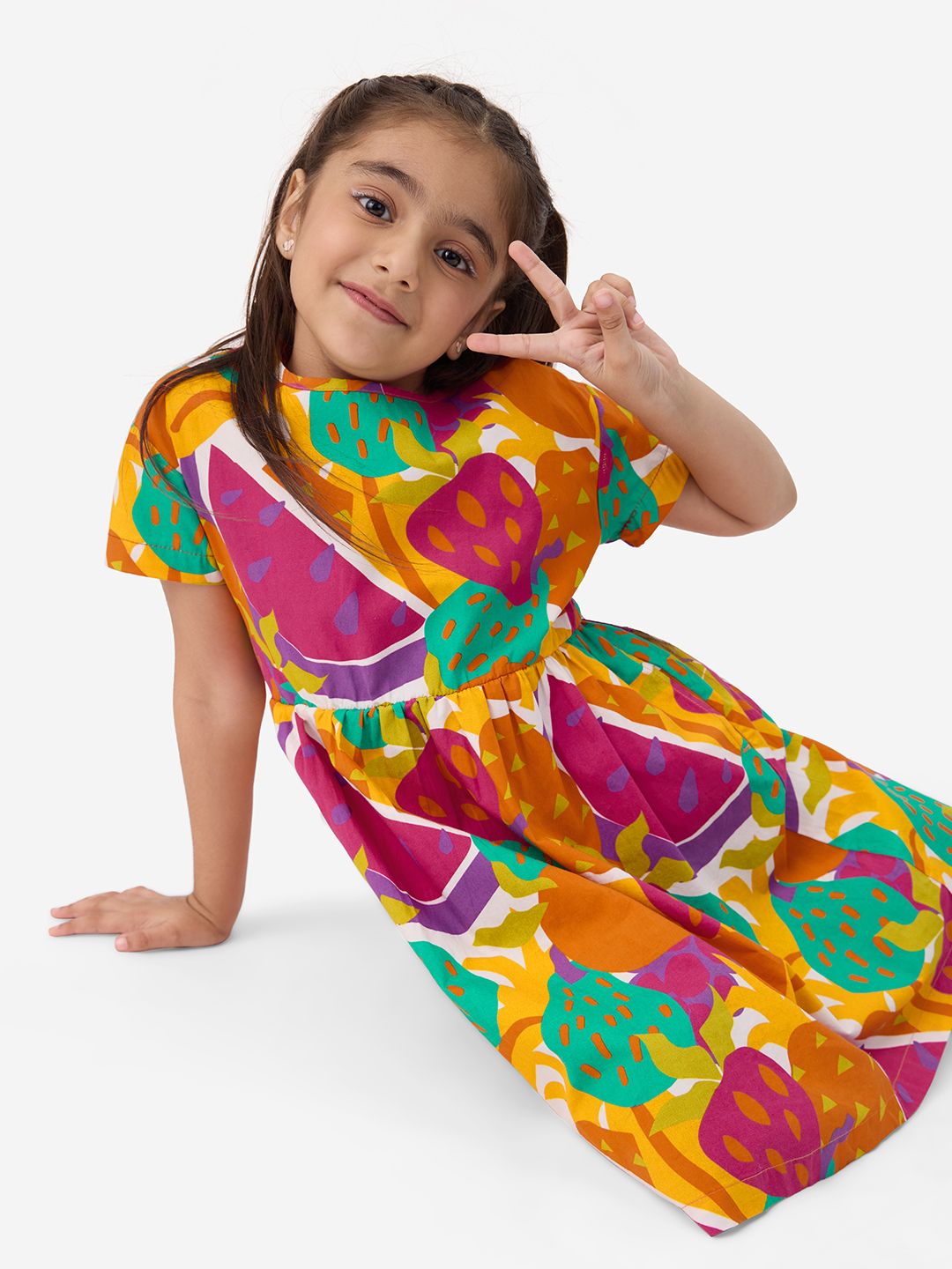 TSS Originals: Fruity Girls Cotton Dresses (2-8 Yrs)