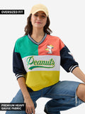Peanuts: Baseball Women Oversized Sweatshirts