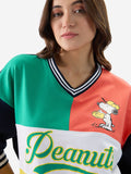 Peanuts: Baseball Women Oversized Sweatshirts