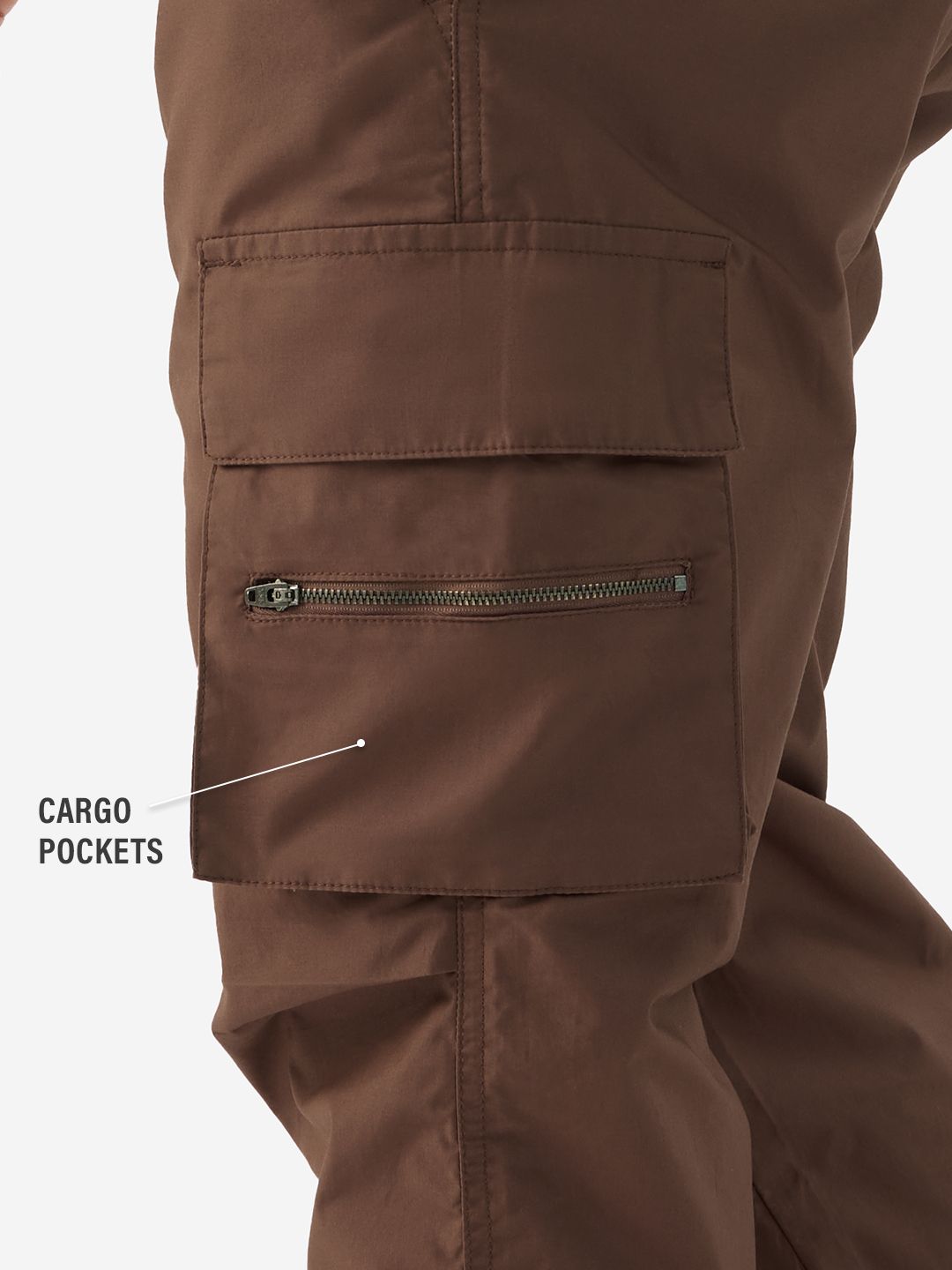 Parachute Pants: Mocha Brown Men Parachute Pants