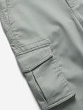 Solids: Ice Grey Men Cargo Pants