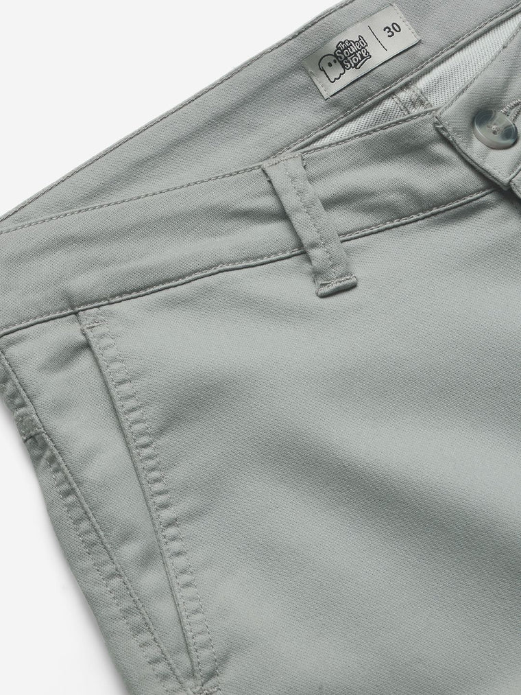 Solids: Ice Grey Men Cargo Pants