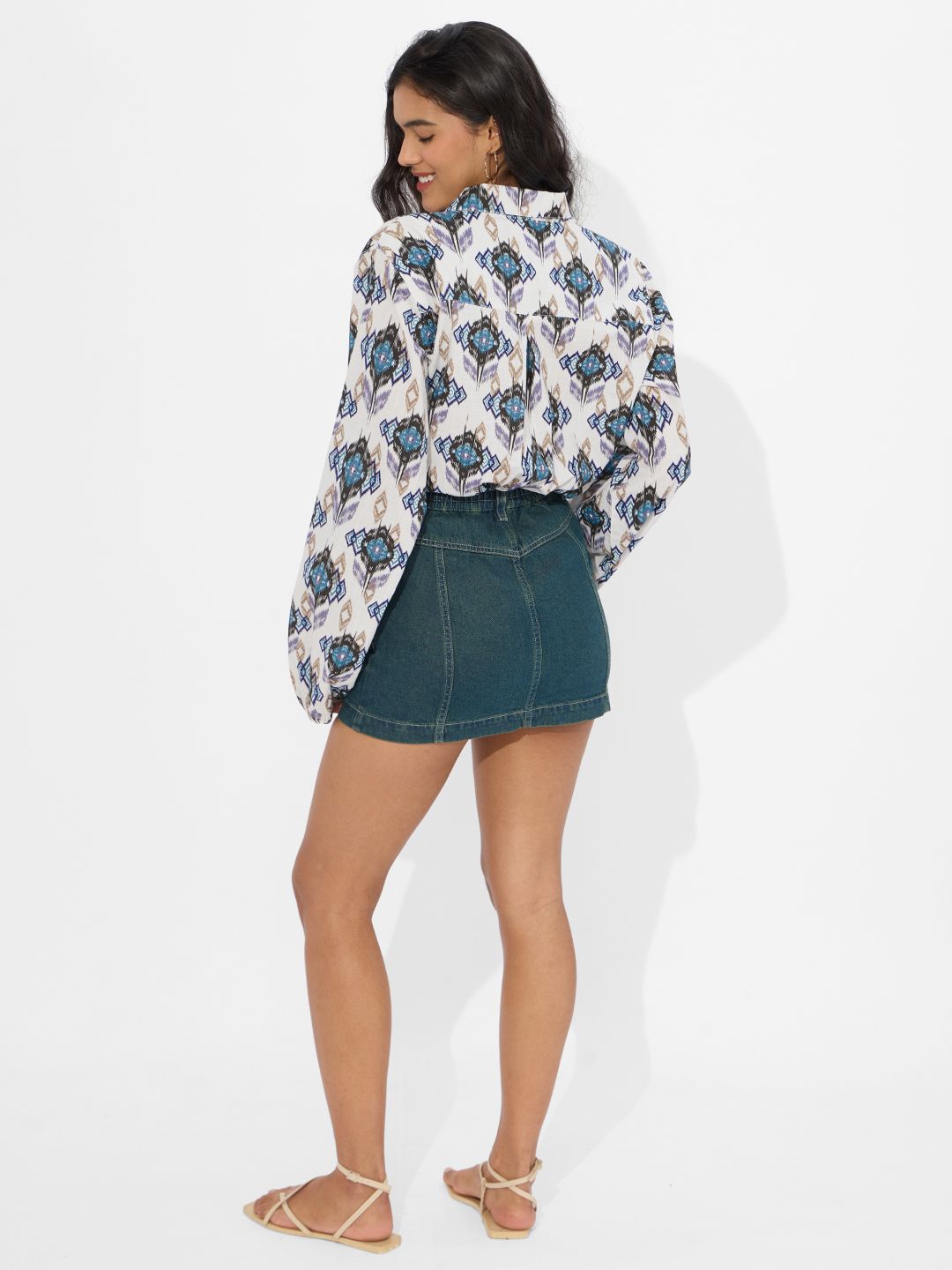 TSS Originals: Ikat Twist Women Relaxed Shirts