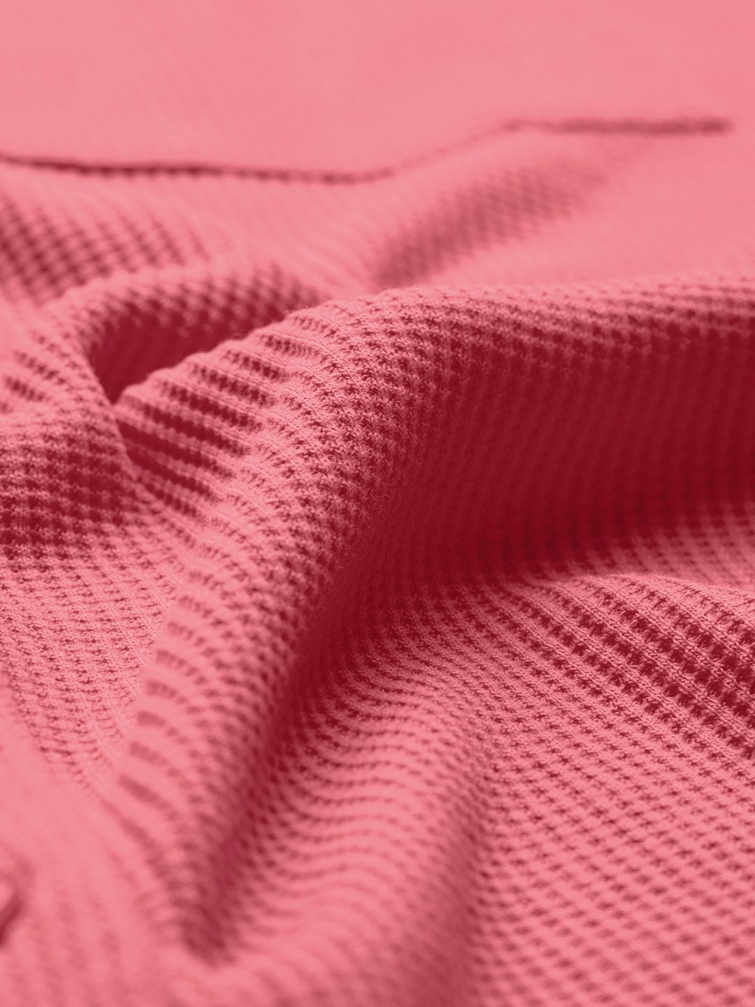 Textured Shirt: Coral (Solids) Women Oversized Shirts