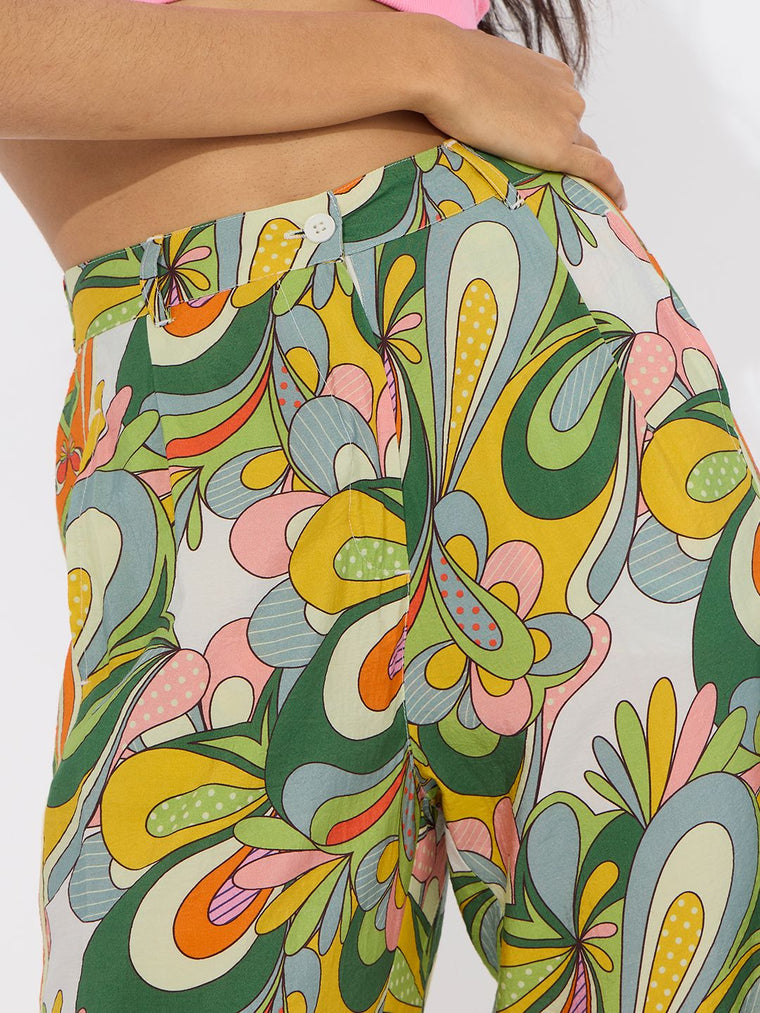 TSS Originals: Modern Paisley Women Straight Pants