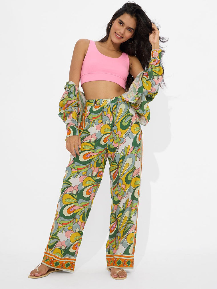 TSS Originals: Modern Paisley Women Straight Pants