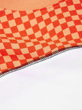 TSS Originals: Orange Racer Women Oversized Cropped T-Shirts