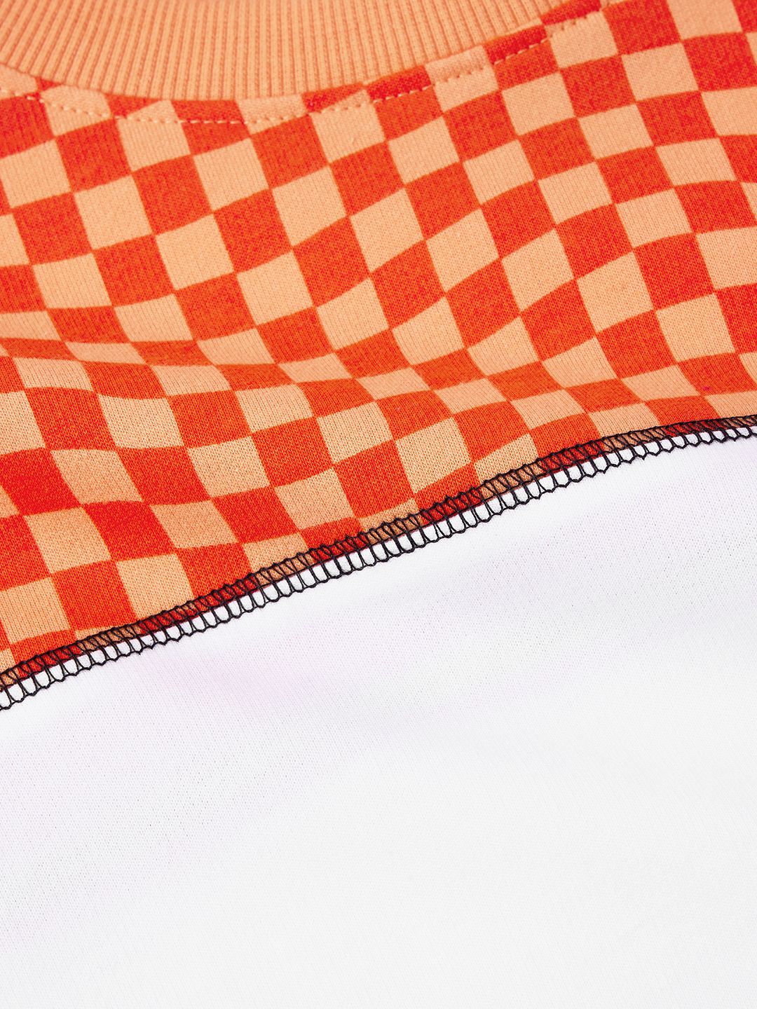 TSS Originals: Orange Racer Women Oversized Cropped T-Shirts