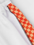 Easy Jogger: Orange Racer Women Cinched Joggers