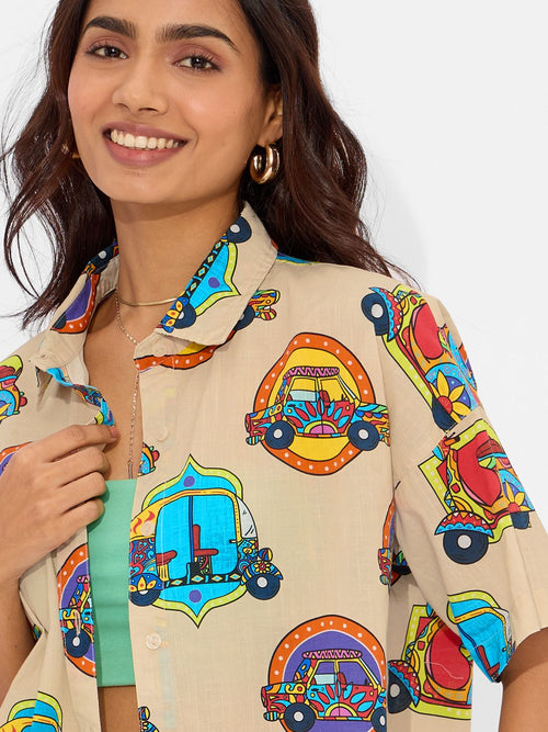TSS Originals: Desi Paintwork Women Holiday Shirts