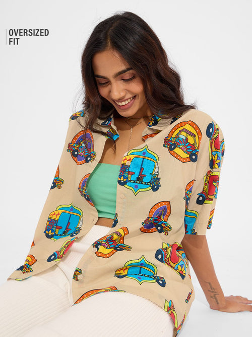 TSS Originals: Desi Paintwork Women Holiday Shirts
