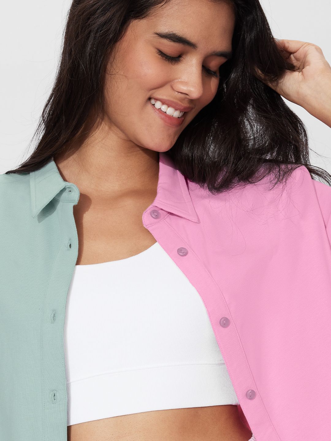 Solids: Sorbet Women Oversized Shirts