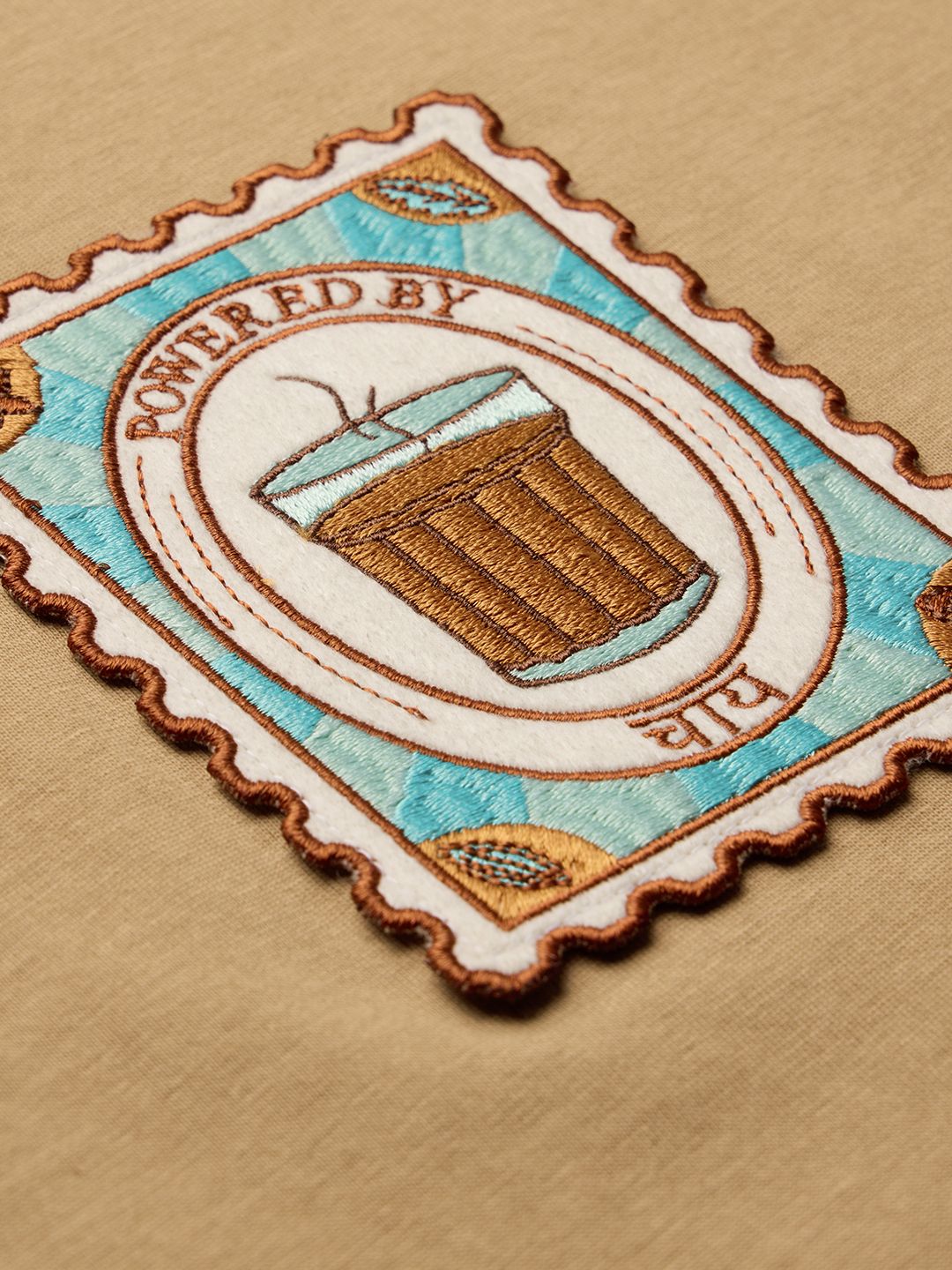 TSS Originals: Chai Tea Stamp Women Oversized T-Shirts