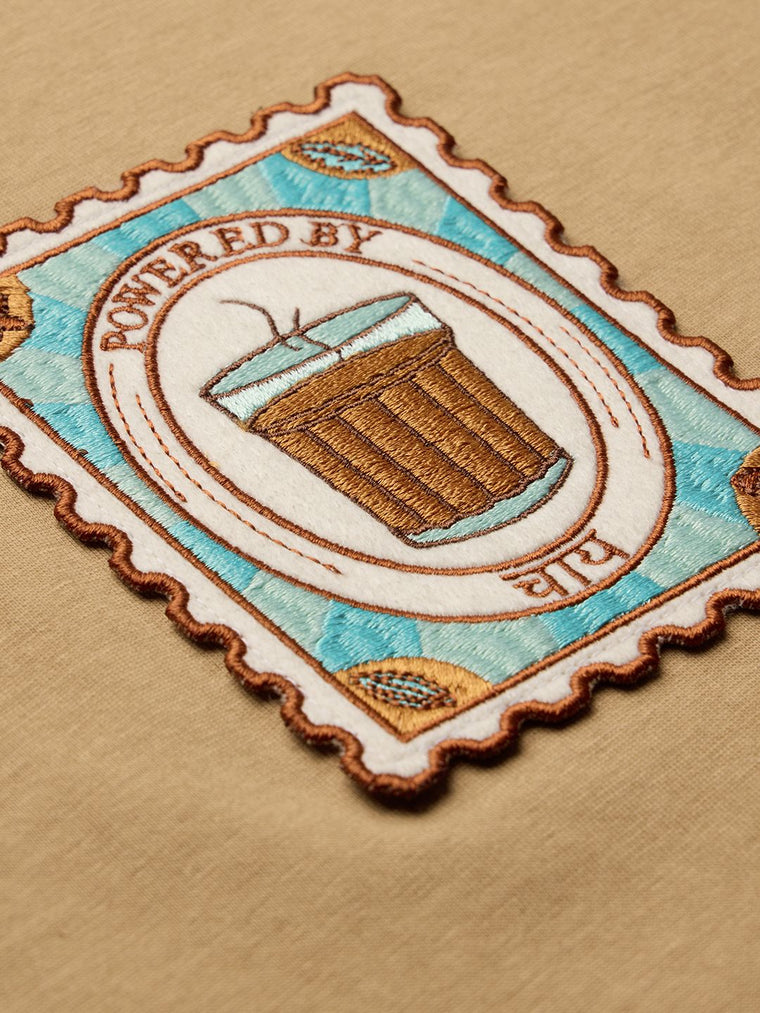 TSS Originals: Chai Tea Stamp Women Oversized T-Shirts