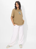 TSS Originals: Chai Tea Stamp Women Oversized T-Shirts