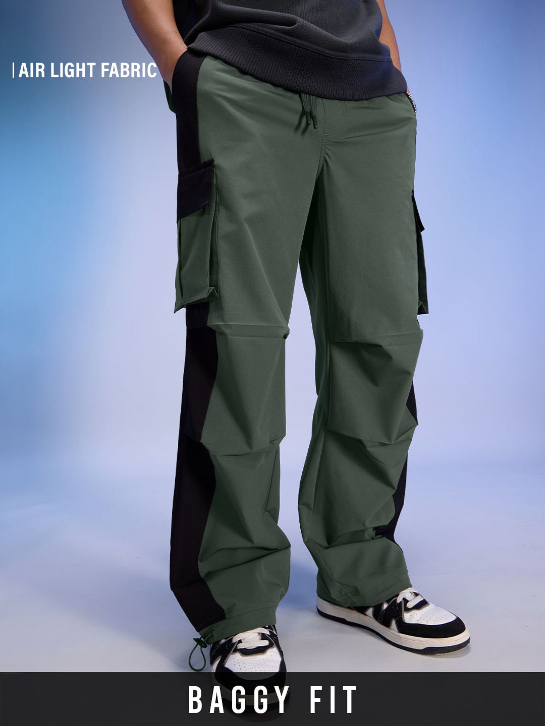 Parachute Pants: Riveria Men Parachute Pants