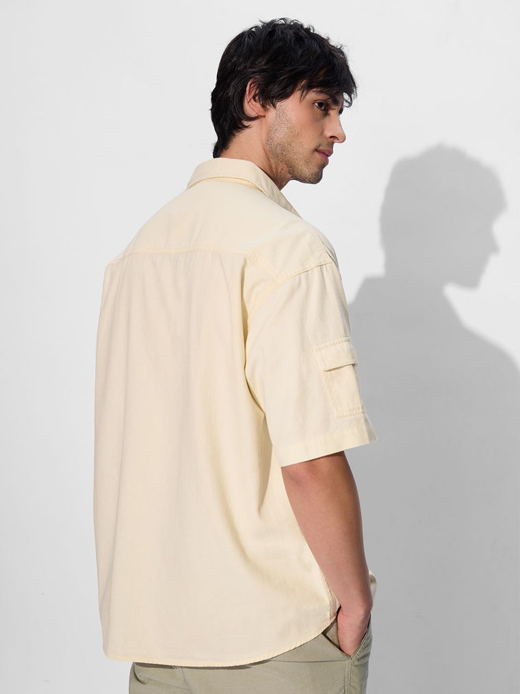 Solids: Classic Off-White Oversized Shirts