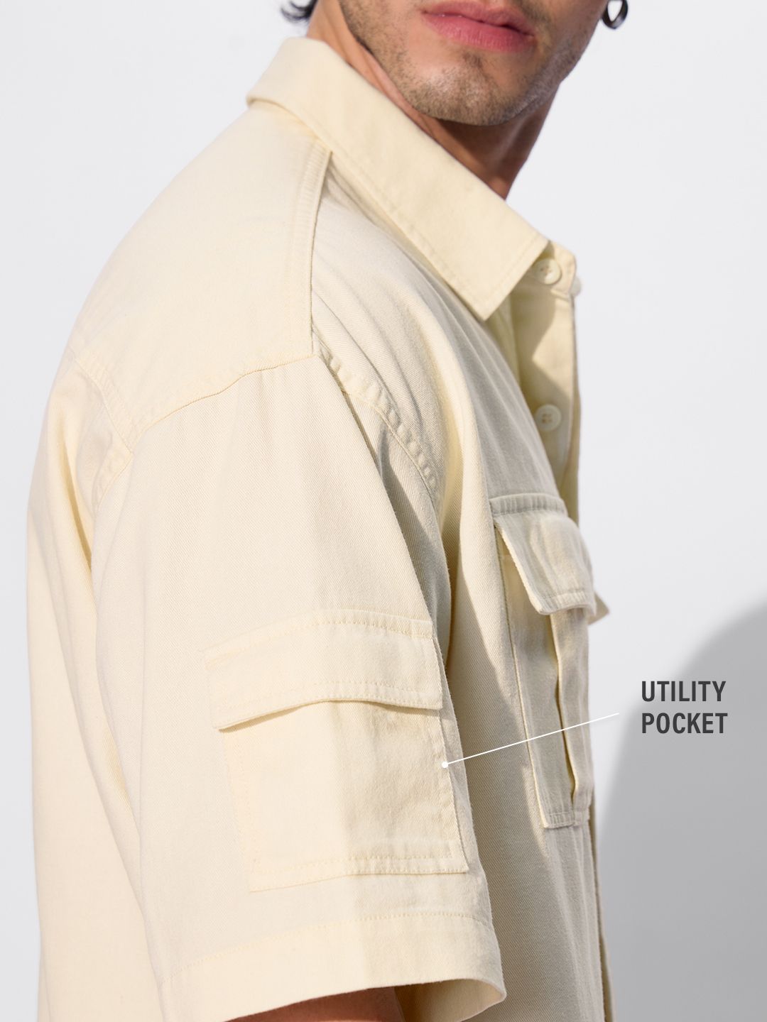 Solids: Classic Off-White Oversized Shirts
