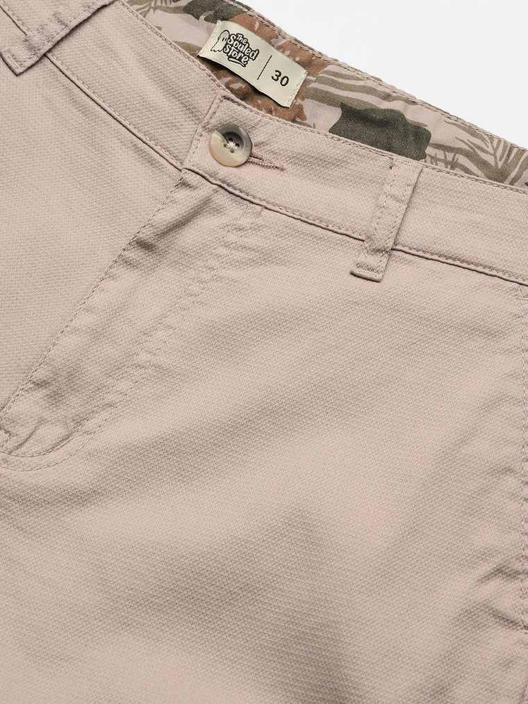 Solids: Sandy Brown Men Cargo Pants