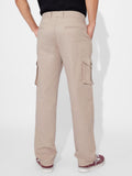 Solids: Sandy Brown Men Cargo Pants