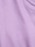 Solids: Lavender Girls Cotton T-Shirts (2-8 Yrs)