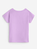 Solids: Lavender Girls Cotton T-Shirts (2-8 Yrs)